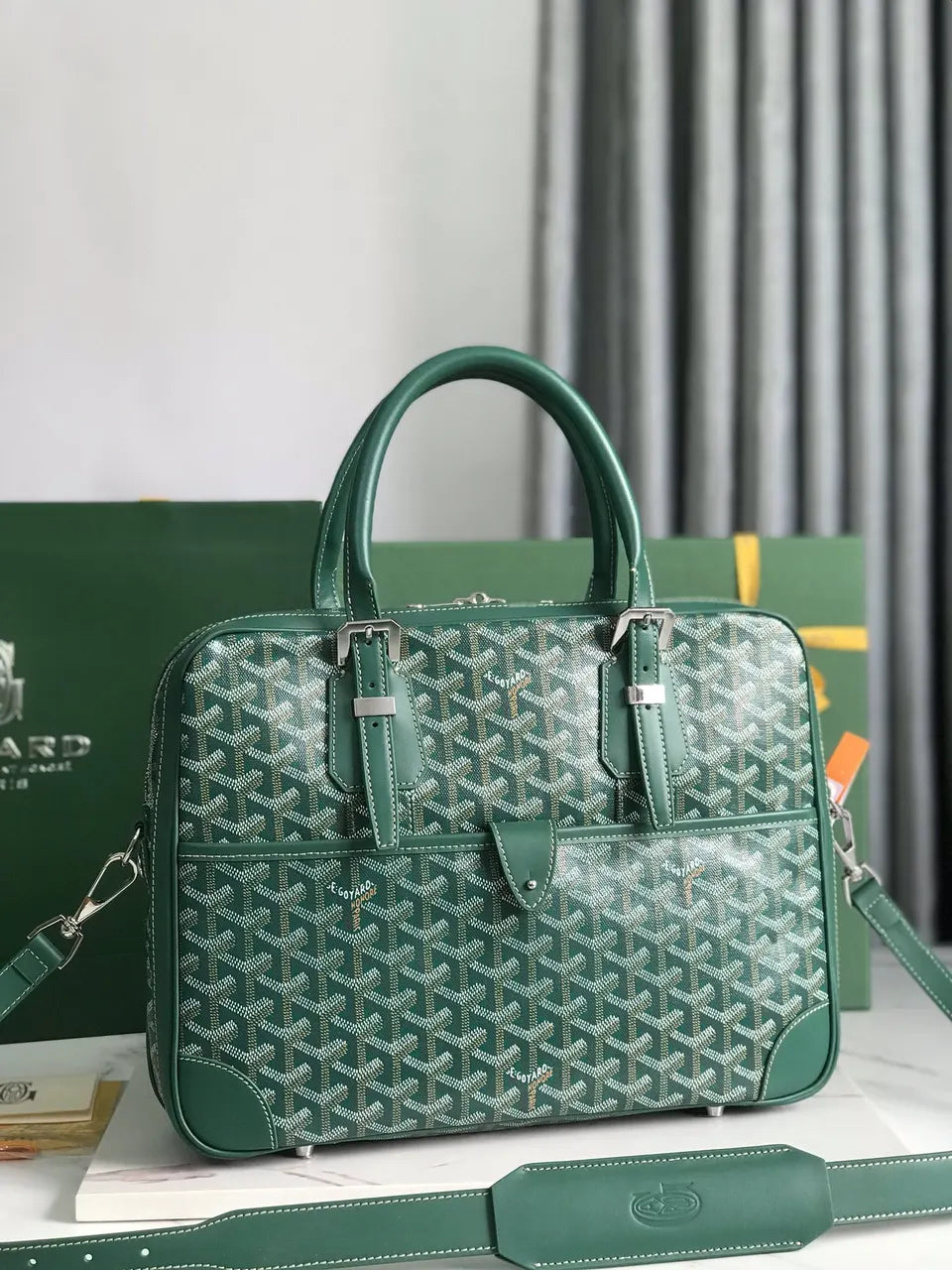 Goyard Green Saigon Briefcase