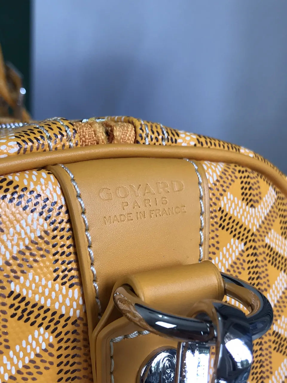 Goyard Mustard Yellow Duffle - Hình 7