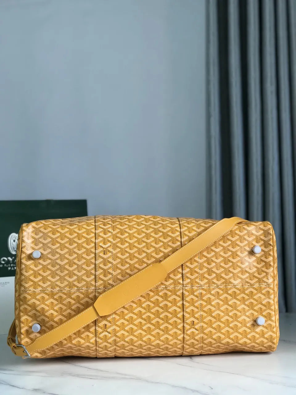 Goyard Mustard Yellow Duffle - Hình 5