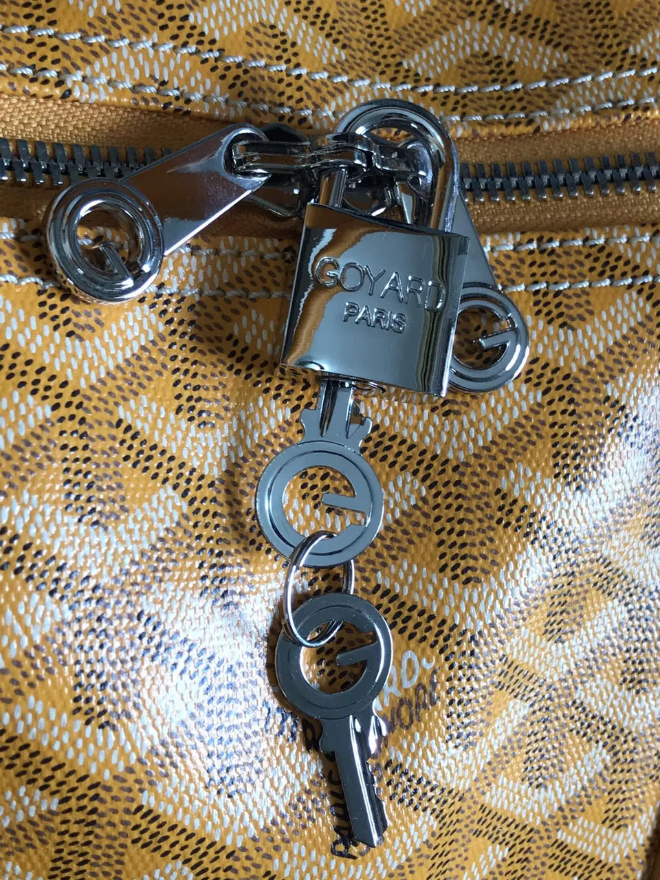 Goyard Mustard Yellow Duffle - Hình 6