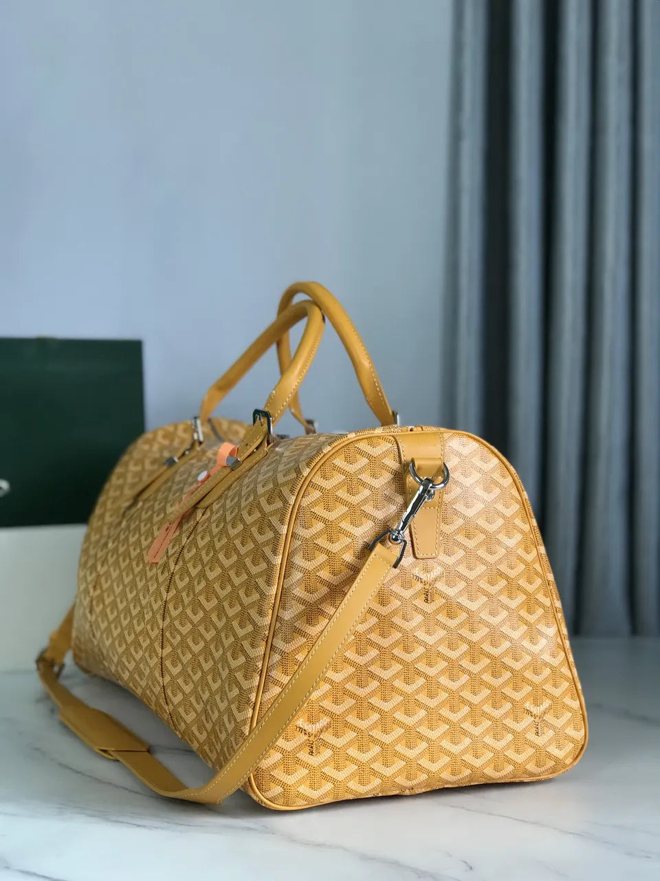 Goyard Mustard Yellow Duffle - Hình 3