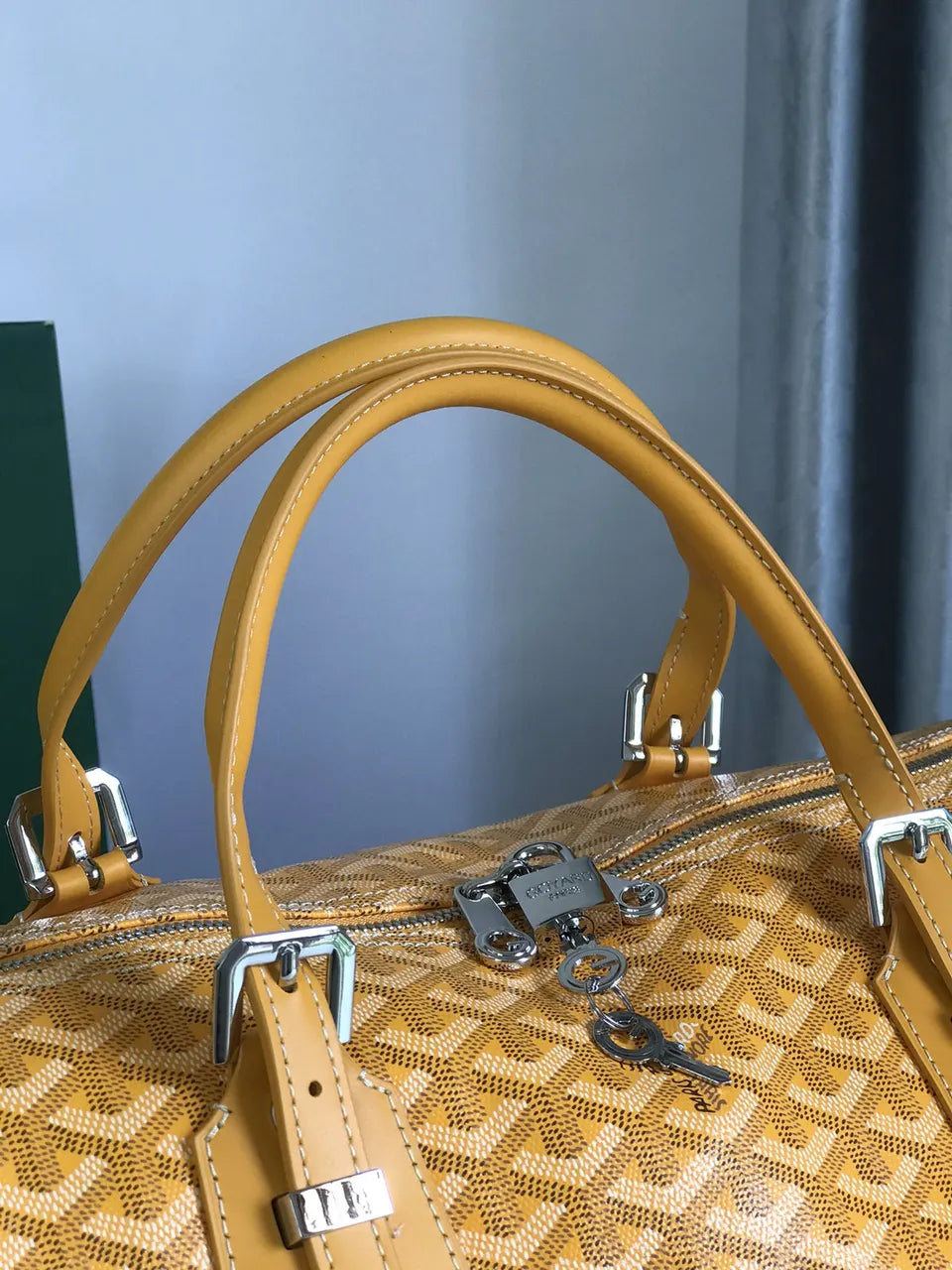 Goyard Mustard Yellow Duffle - Hình 8