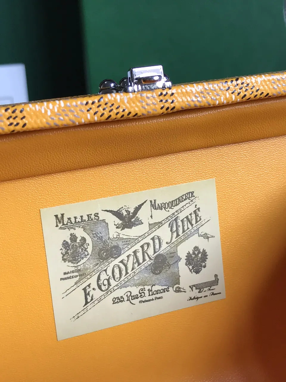 Goyard Gold Minaudiere Trunk Bag - Hình 8