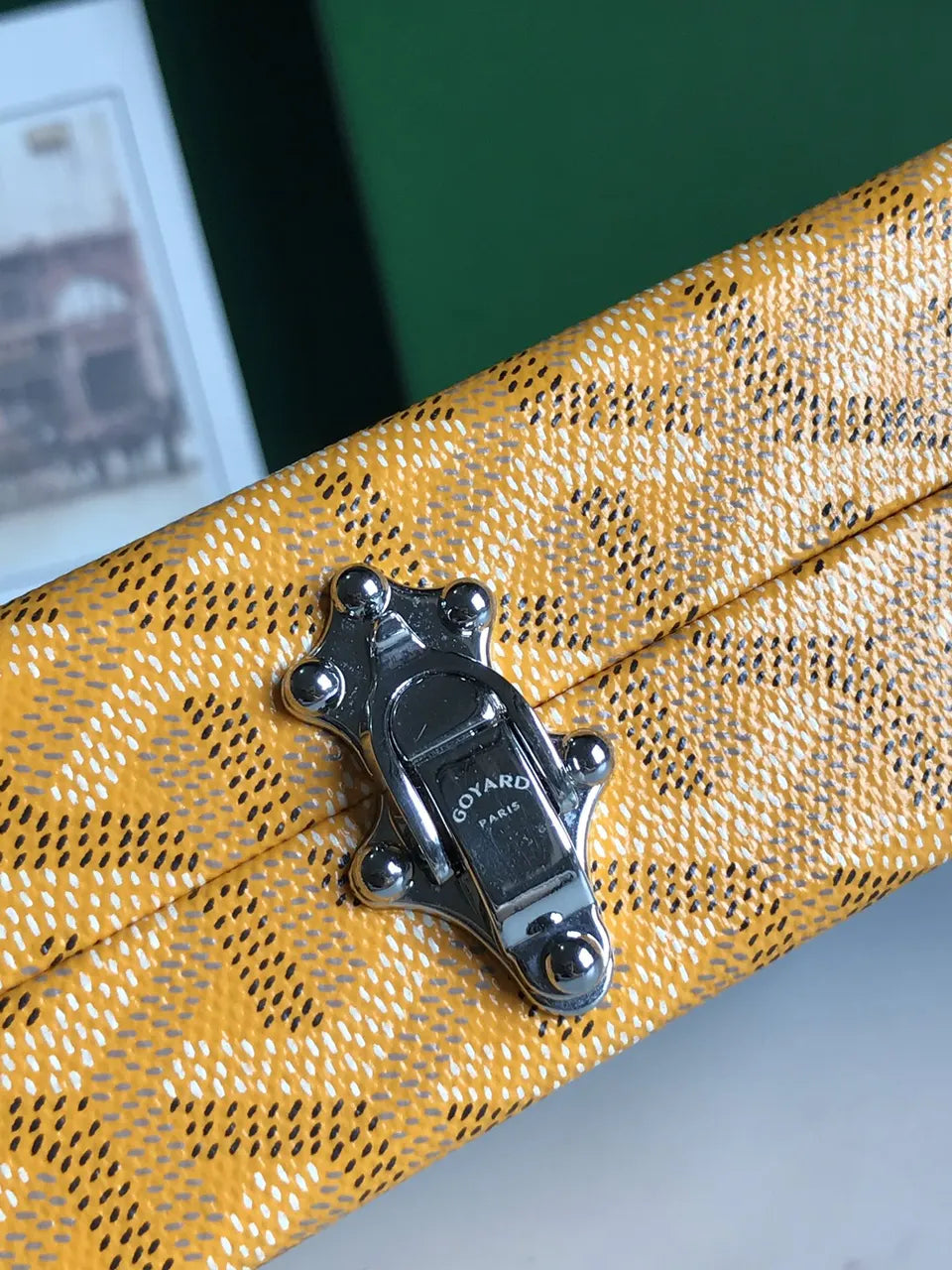 Goyard Gold Minaudiere Trunk Bag - Hình 5