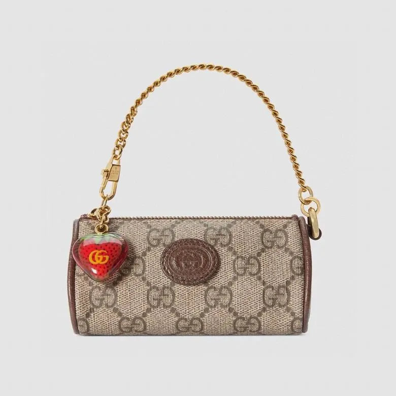 Gucci Coin Purse With Double G Strawberry 726253