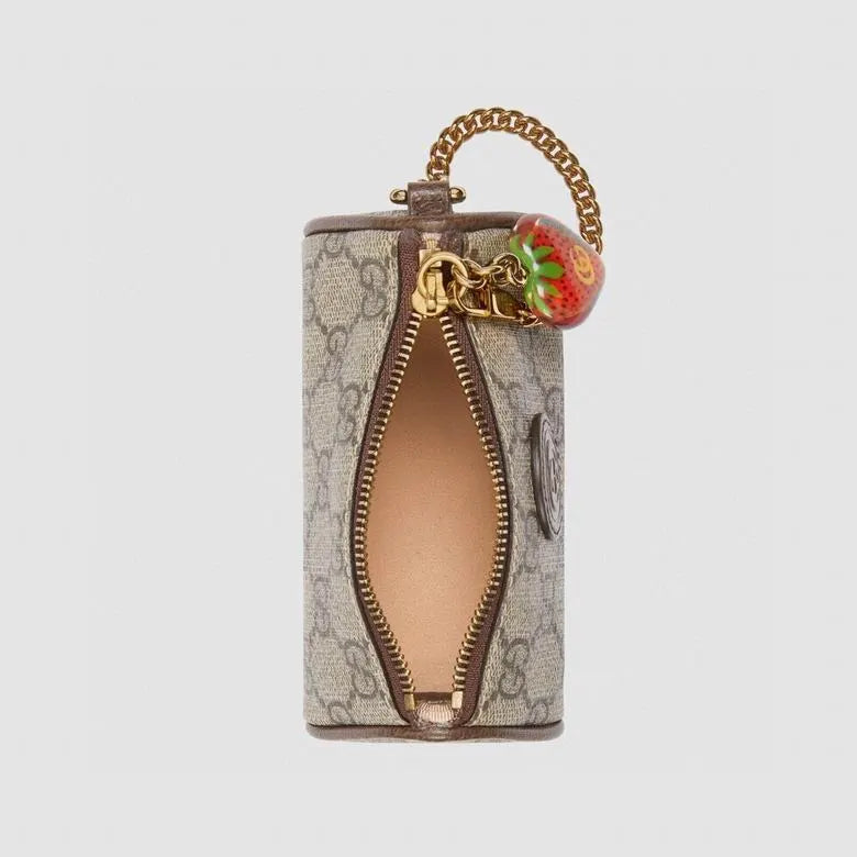 Gucci Coin Purse With Double G Strawberry 726253