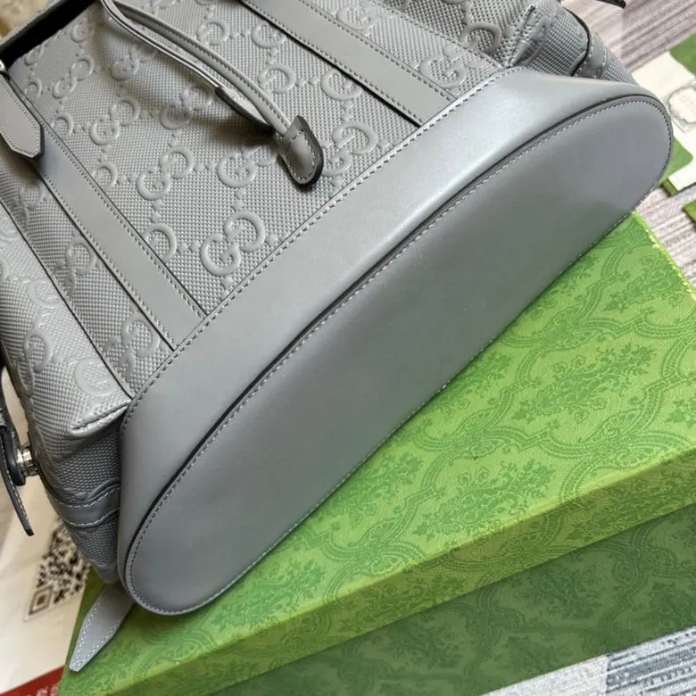 Gucci GG Embossed Backpack Grey 625770