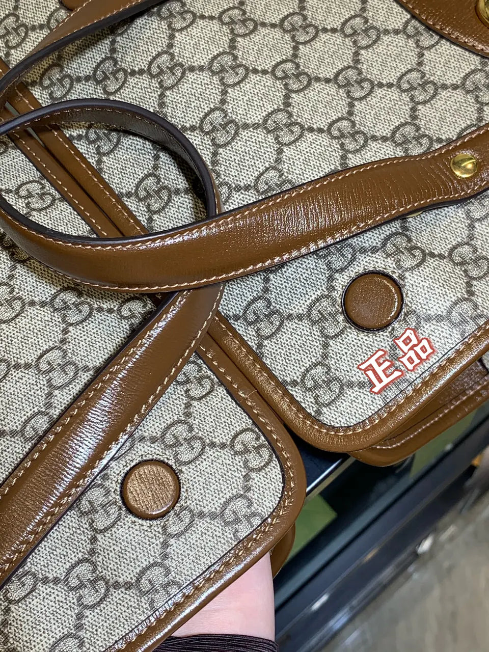 mini Gucci Beige GG Canvas Bag - Hình 2