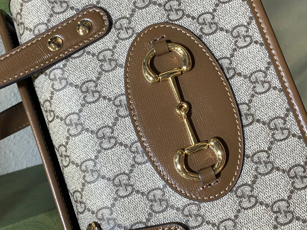 mini Gucci Beige GG Canvas Bag - Hình 4