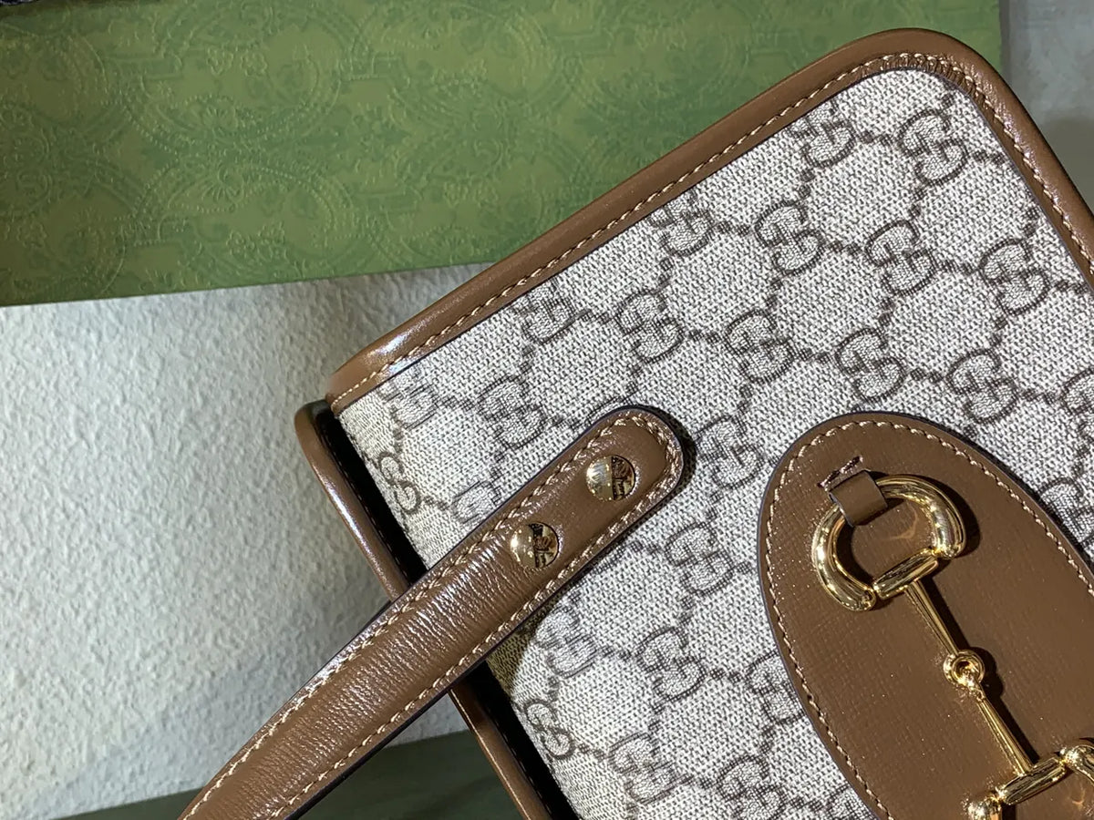 mini Gucci Beige GG Canvas Bag - Hình 3