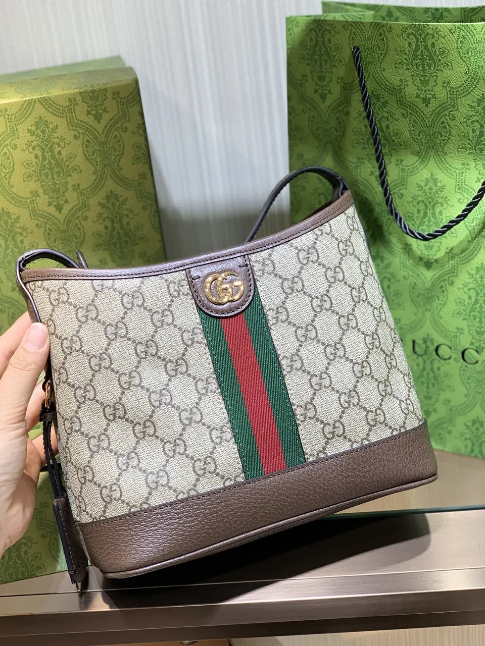 Gucci GG Canvas Shoulder Bag
