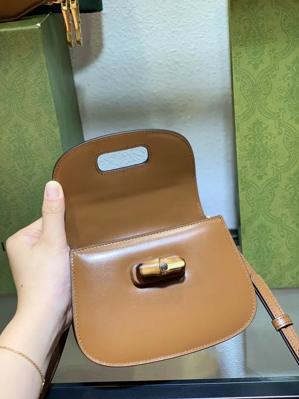 Gucci Bamboo 1947 Top Handle - Hình 11