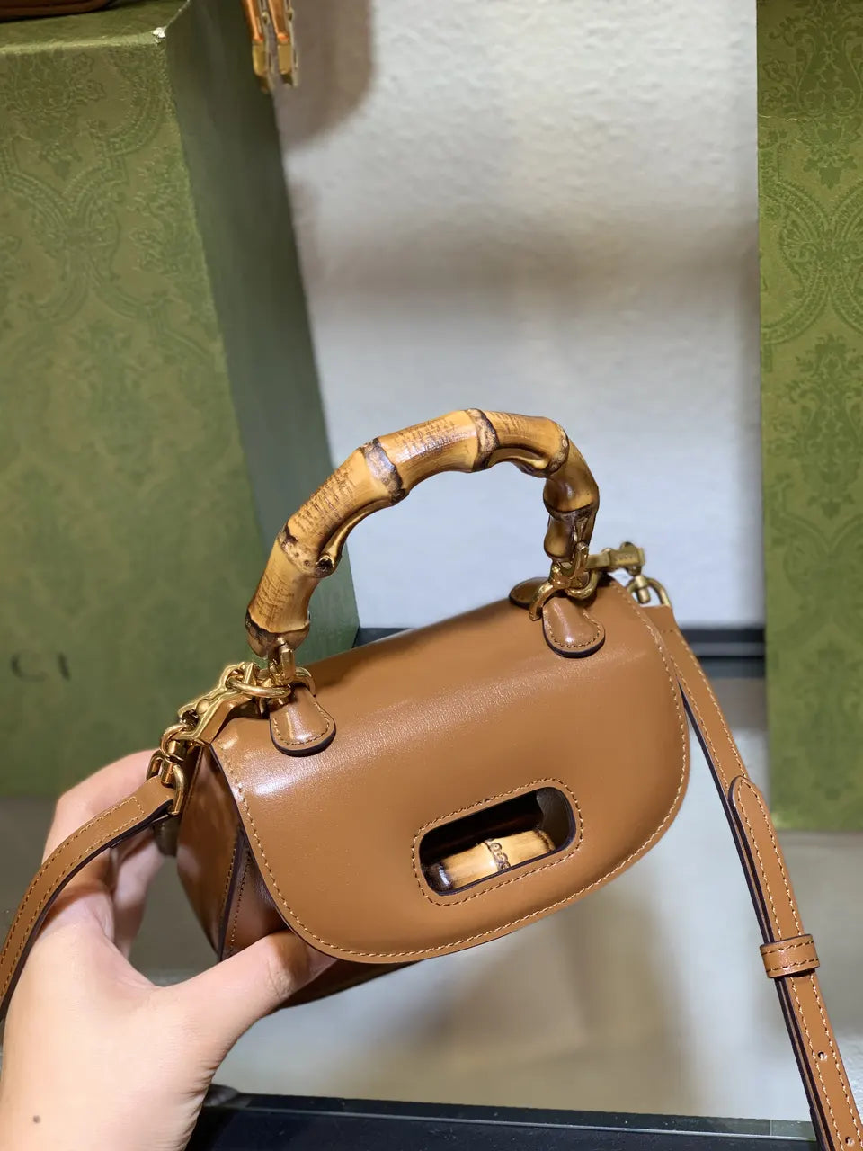 Gucci Bamboo 1947 Top Handle - Hình 13