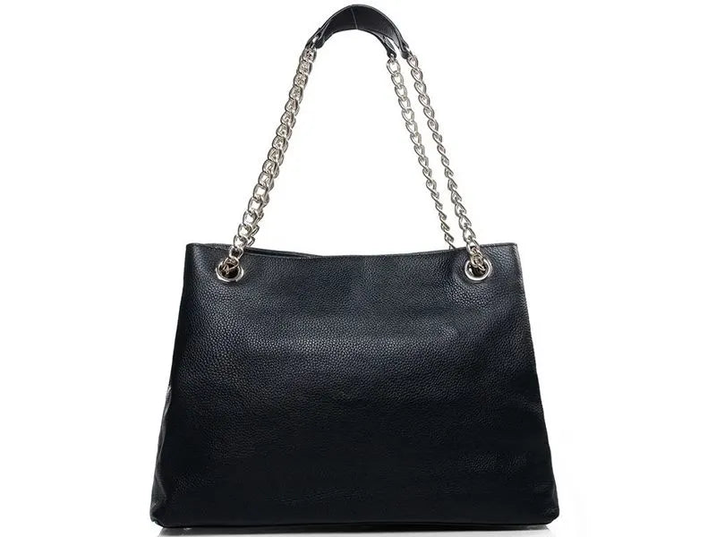 Gucci Soho Medium Leather Tote Black