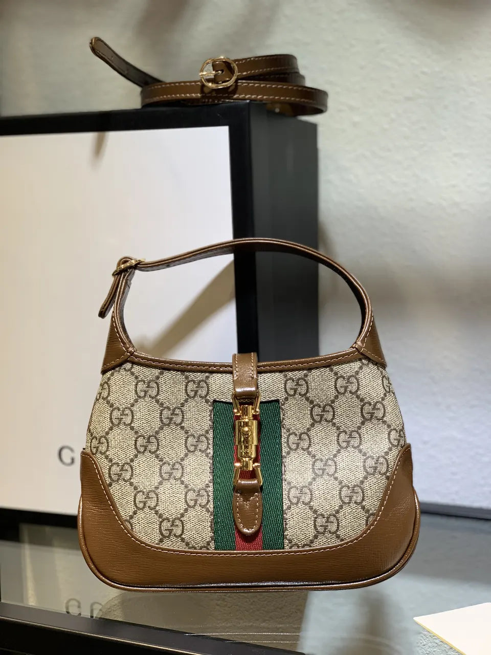 Gucci Beige GG Jackie Mini - Hình 2