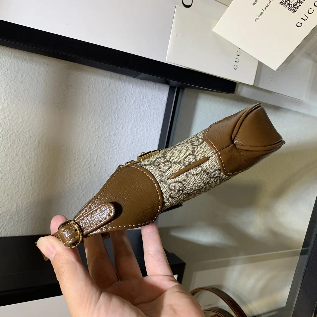 Gucci Beige GG Jackie Mini - Hình 12