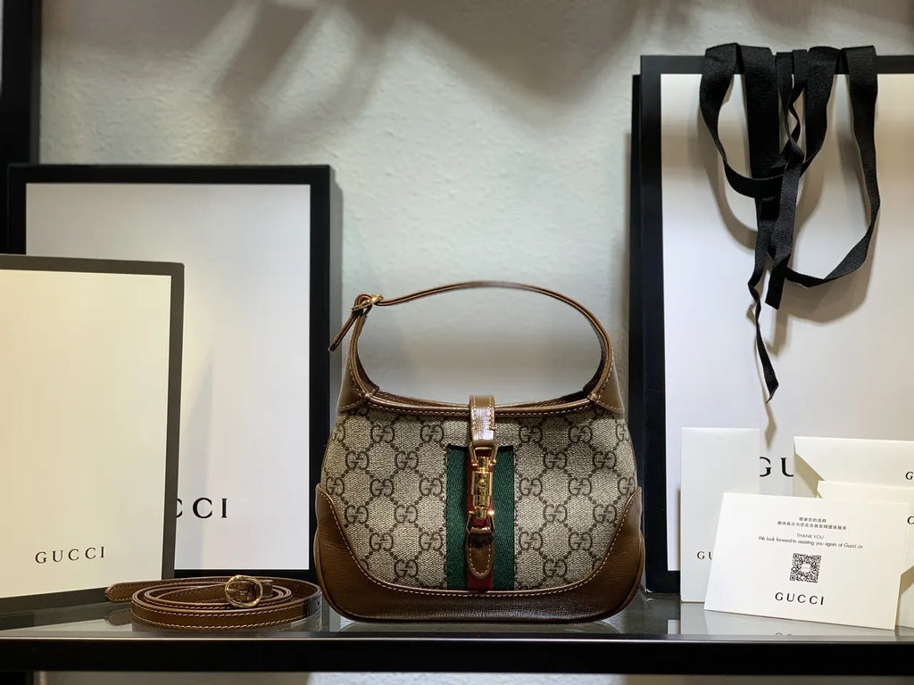Gucci Beige GG Jackie Mini - Hình 15