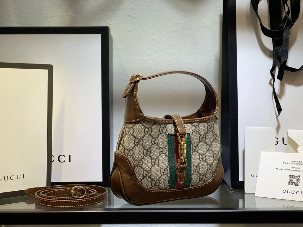 Gucci Beige GG Jackie Mini - Hình 14