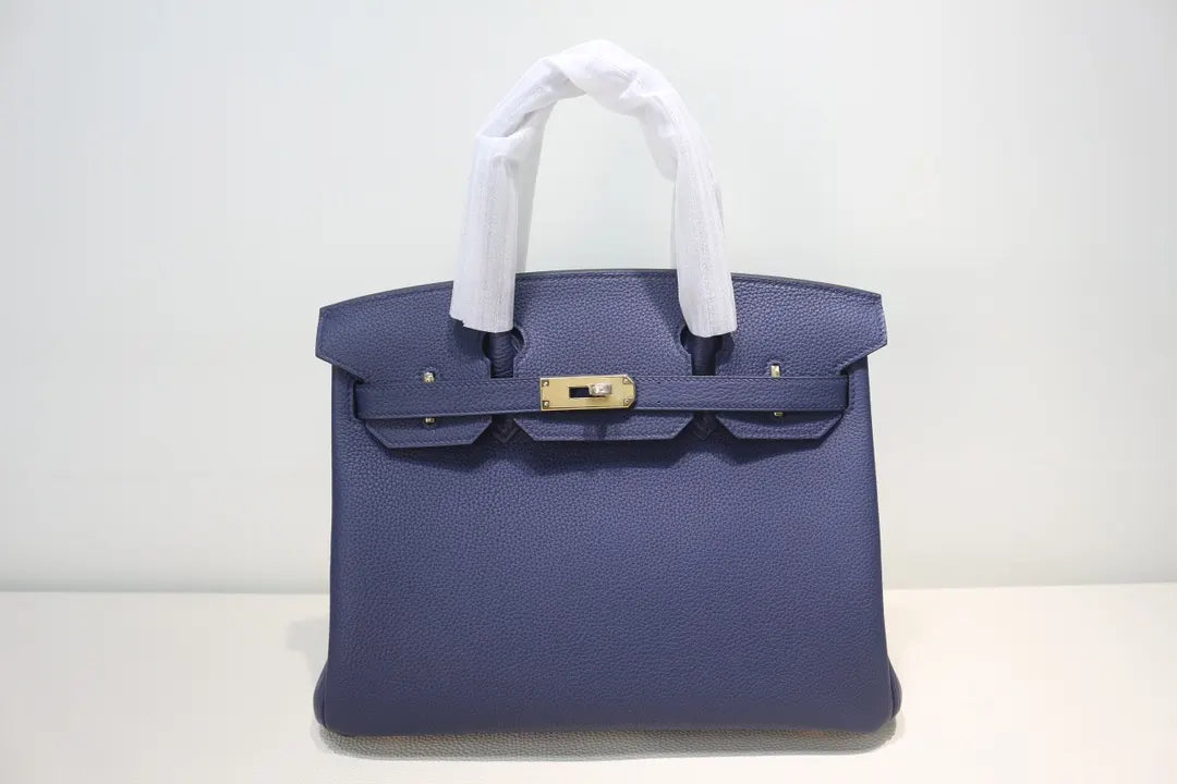 Hermès Blue Grain Leather Birkin