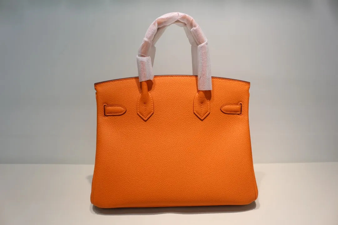 Hermès Orange Togo Birkin 30 - Hình 3