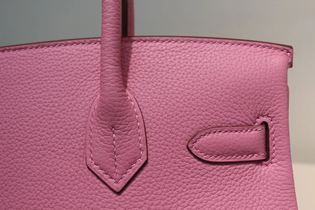 gold Hermès Bubblegum Pink Birkin - Hình 5