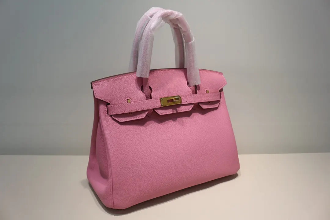 gold Hermès Bubblegum Pink Birkin - Hình 2
