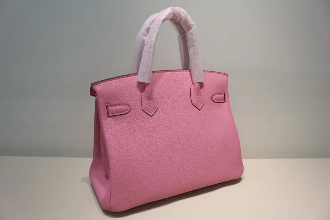 gold Hermès Bubblegum Pink Birkin - Hình 3
