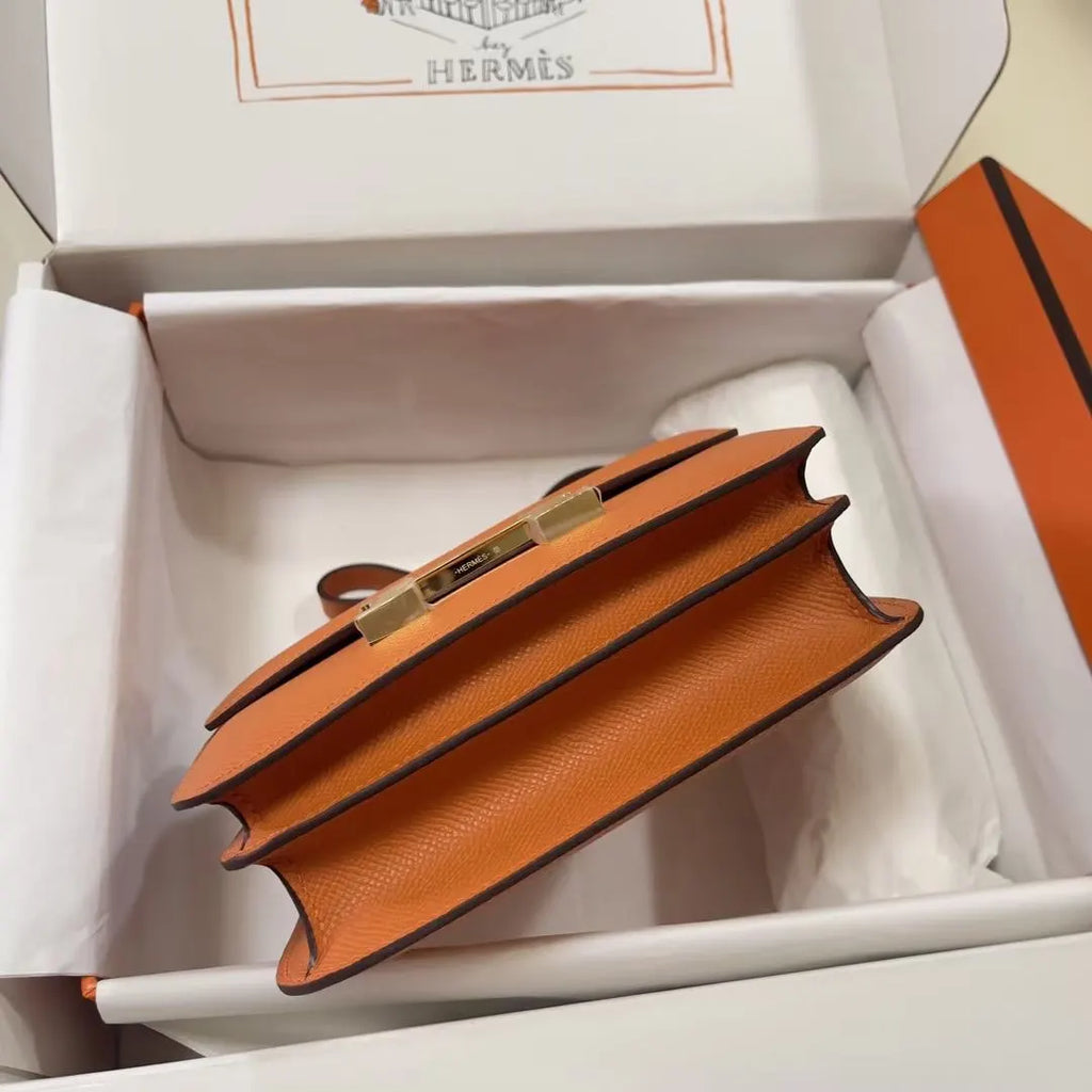 Hermès Orange Epsom Constance - Hình 4