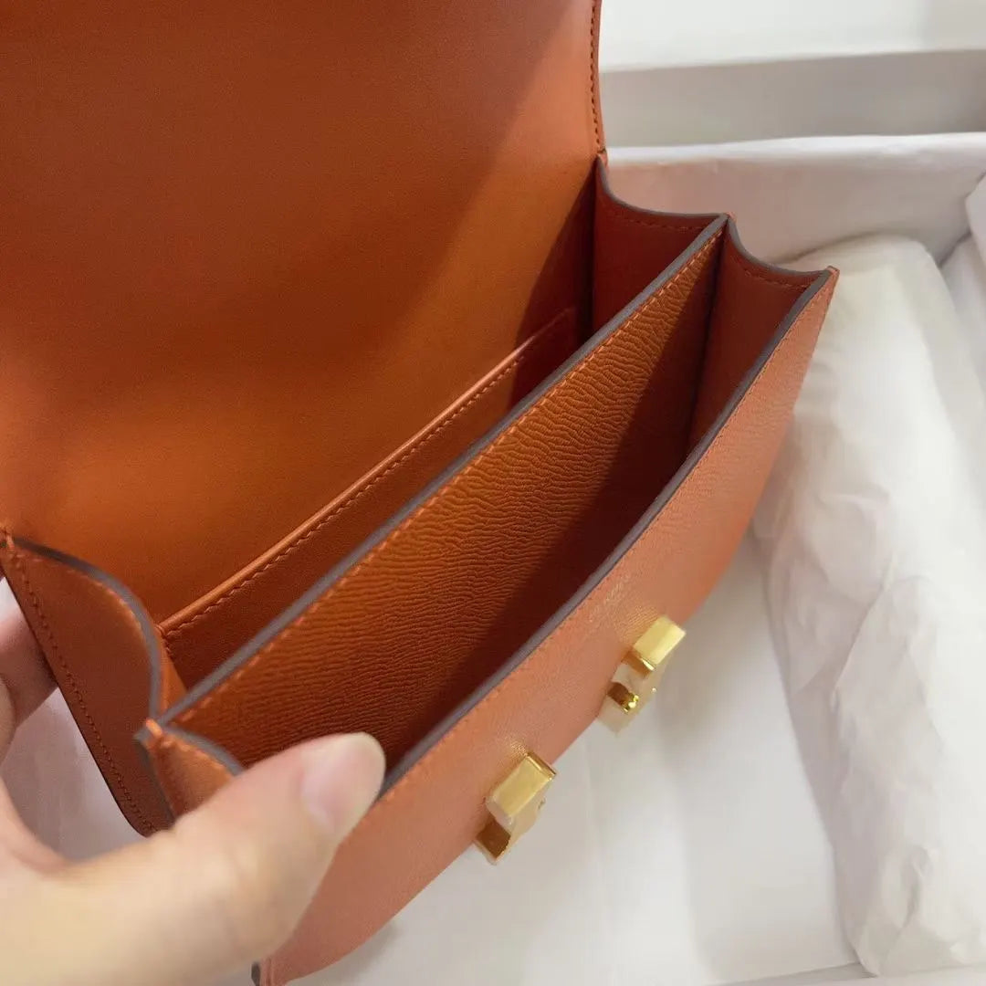 Hermès Orange Epsom Constance - Hình 6