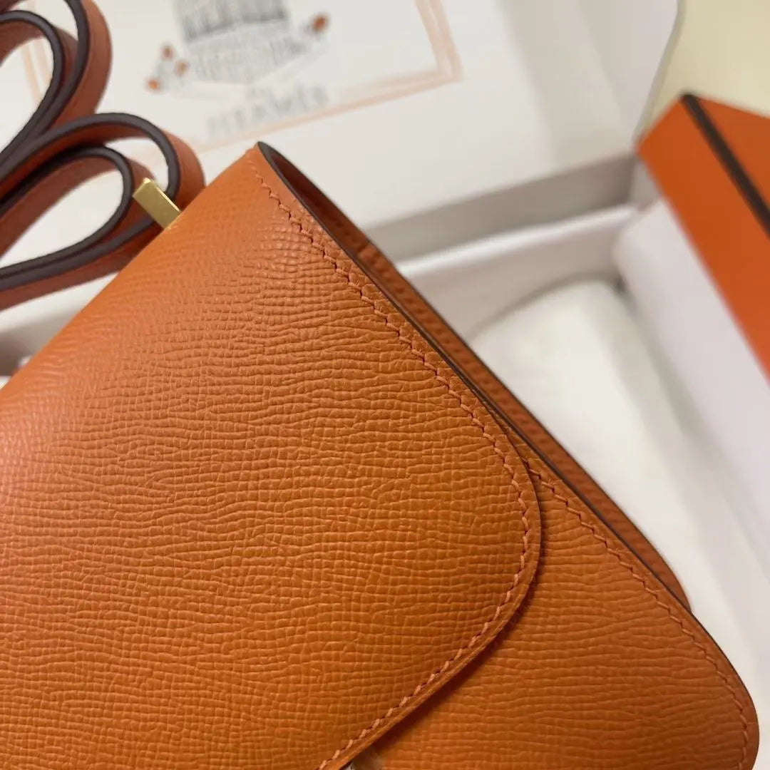 Hermès Orange Epsom Constance - Hình 3