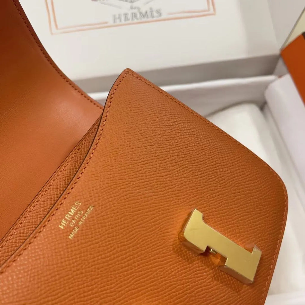 Hermès Orange Epsom Constance - Hình 5
