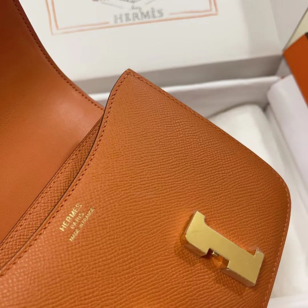 Hermès Orange Epsom Constance - Hình 5
