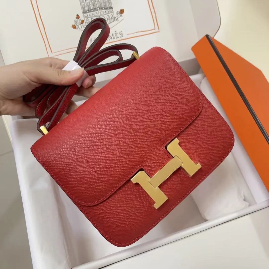 Hermès Rouge Casaque Mini Constance - Hình 2