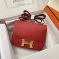 Hermès Rouge Casaque Mini Constance