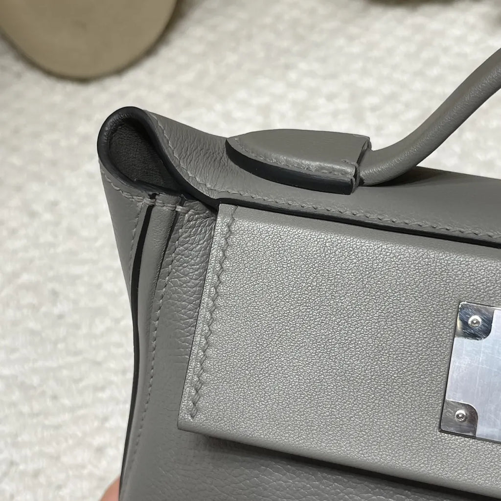 Hermès Gray Mini Kelly - Hình 4