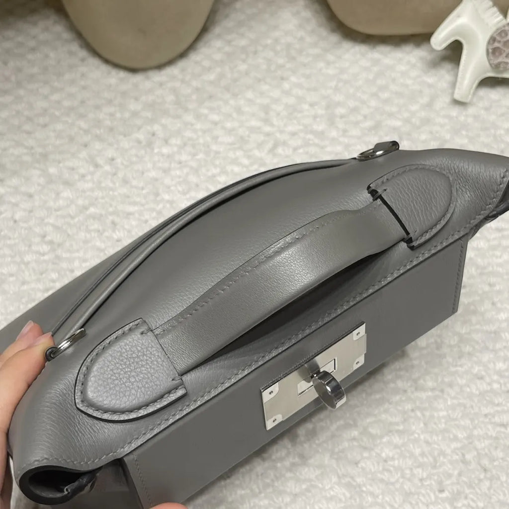 Hermès Gray Mini Kelly - Hình 5
