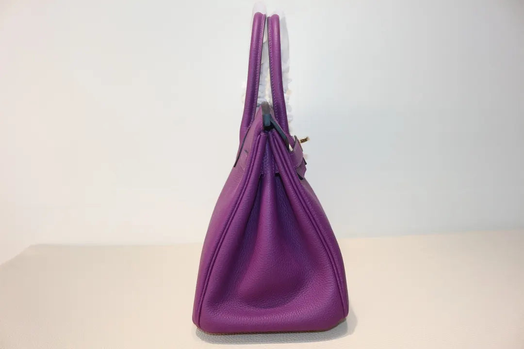 Hermès Birkin 30 Purple - Hình 6