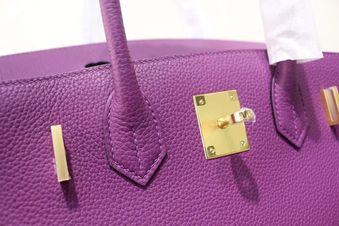 Hermès Birkin 30 Purple - Hình 8