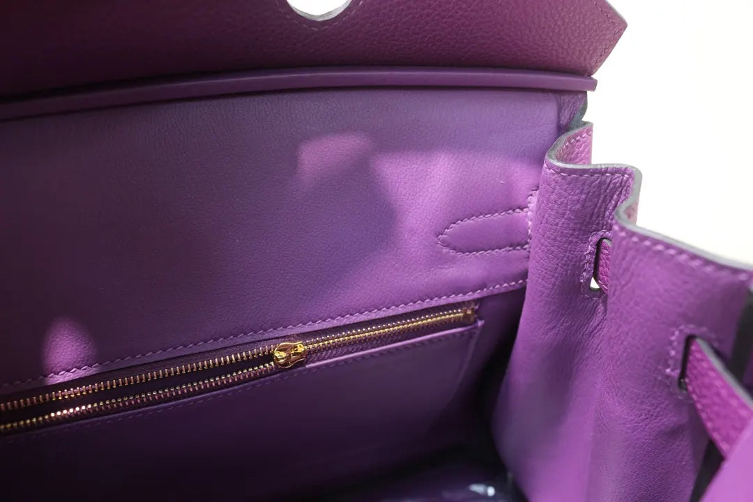 Hermès Birkin 30 Purple - Hình 9