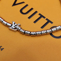 LV Premium Bracelet - Silver Elegance, Iconic Style