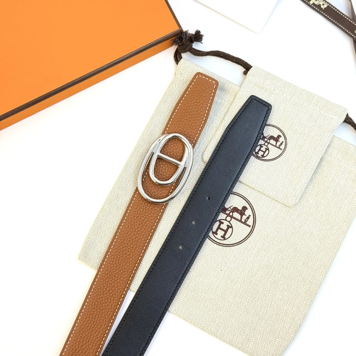 Hermes Black Brown Belt - Hình 5
