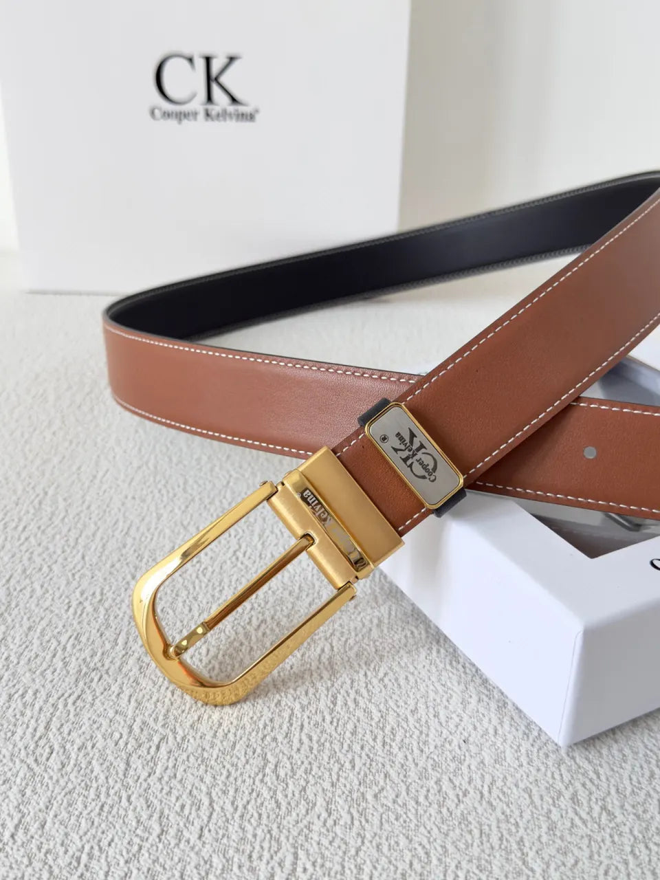 Cooper Kelvina Brown Leather Belt - Hình 4