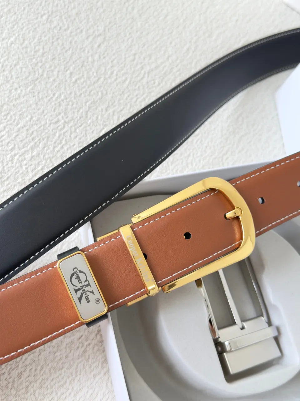 Cooper Kelvina Brown Leather Belt - Hình 6