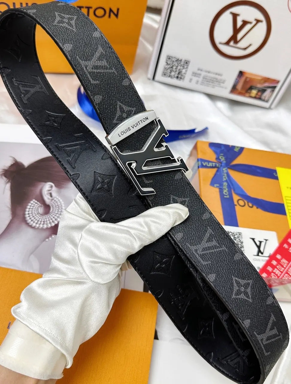 Louis Vuitton Gunmetal Buckle Belt - Hình 6