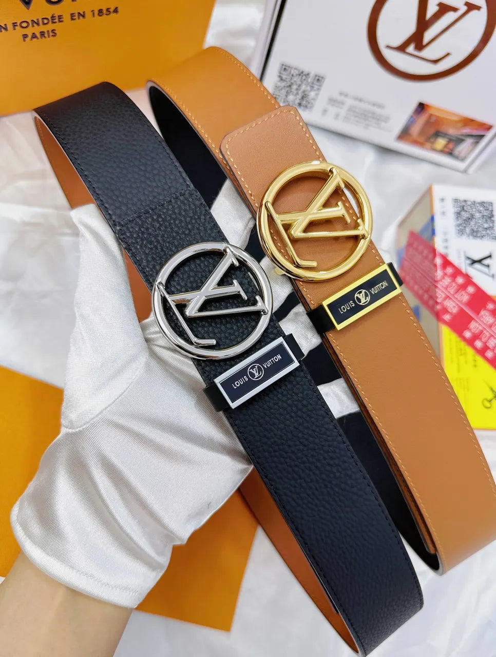 Louis Vuitton Reversible Leather Belt