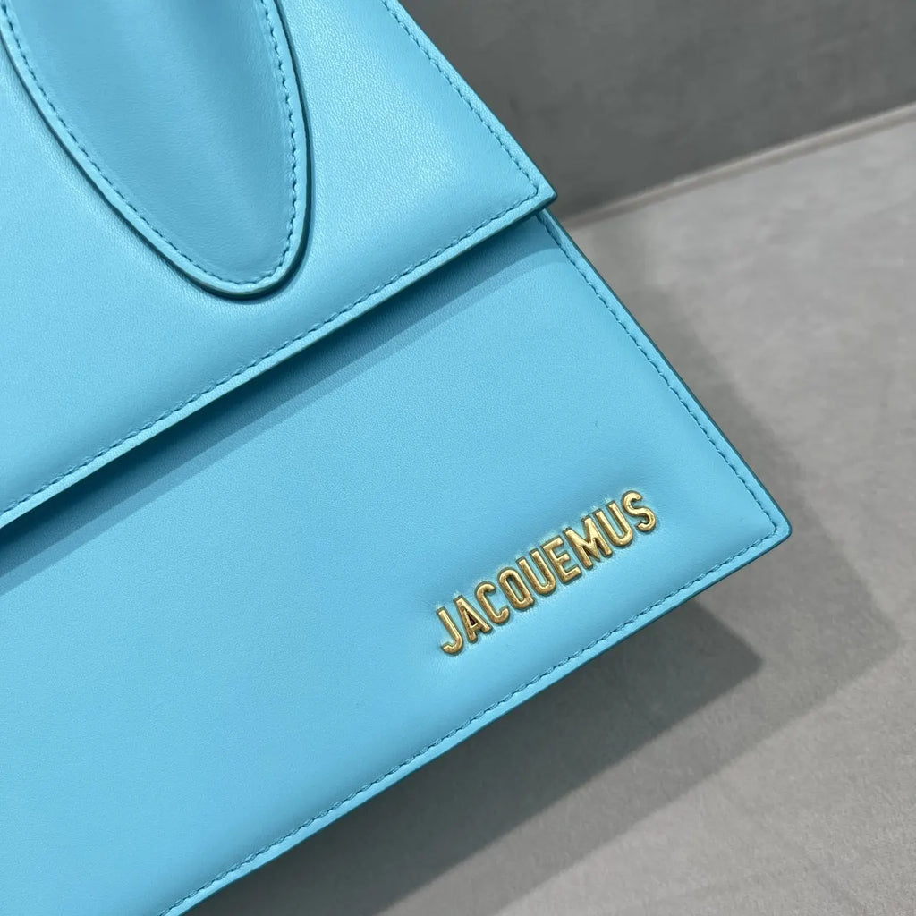 handle Jacquemus Le Grand Blue Bag - Hình 5