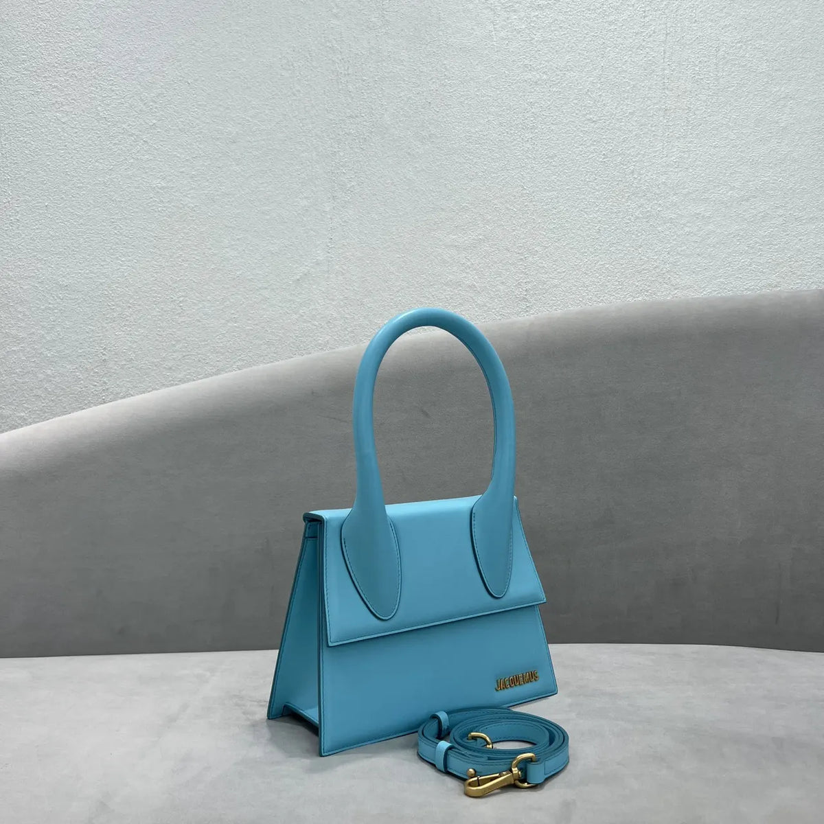 handle Jacquemus Le Grand Blue Bag - Hình 3