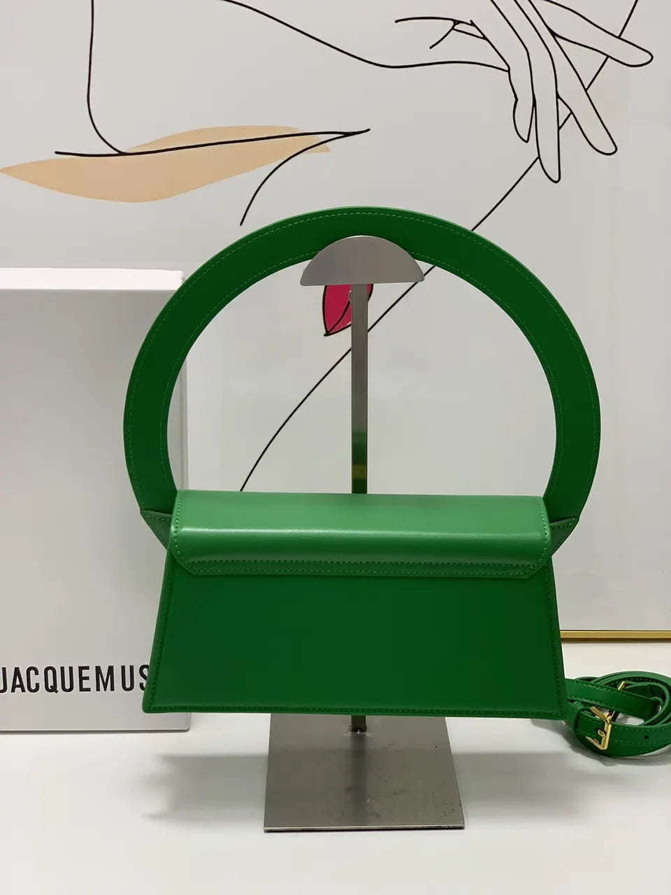 Jacquemus Green Le Rond Carré - Hình 3
