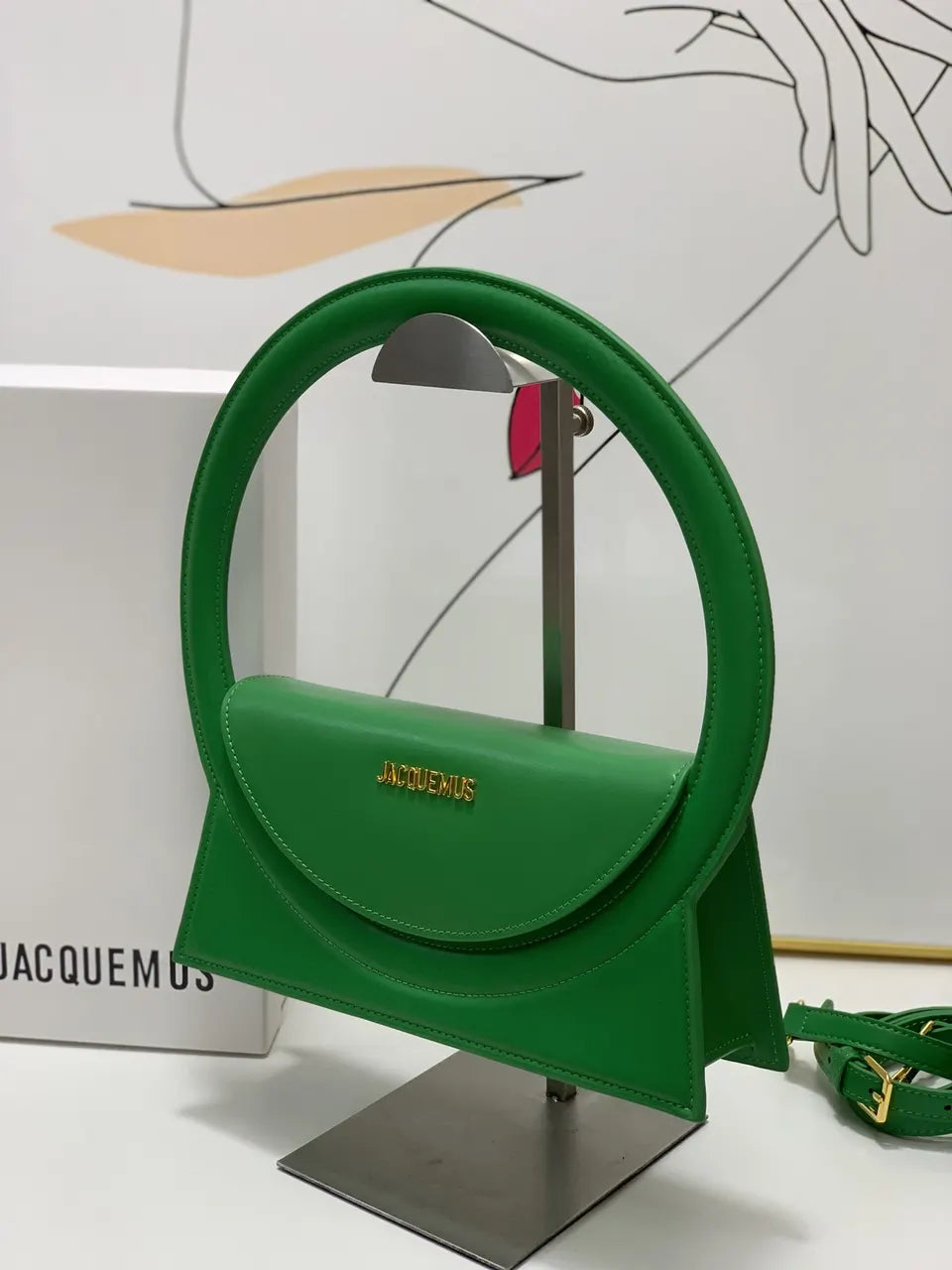 Jacquemus Green Le Rond Carré - Hình 2