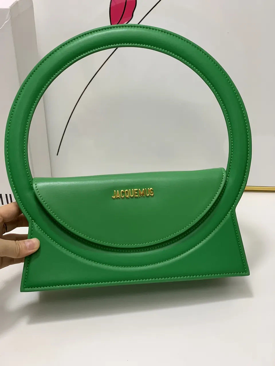 Jacquemus Green Le Rond Carré - Hình 4